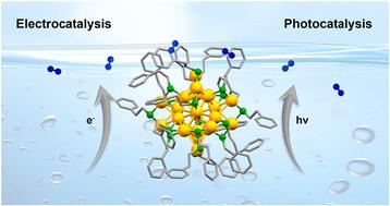 Hydrogen production catalysed by atomically precise metal clusters