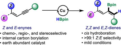 Chemo-, Regio-, and Stereoselective cis-Hydroboration of 1,3-Enynes: Copper-Catalyzed Access to (Z,Z)- and (Z,E)-2-Boryl-1,3-dienes