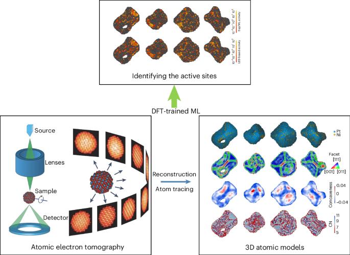 Atomic-scale identification of active sites of oxygen reduction nanocatalysts