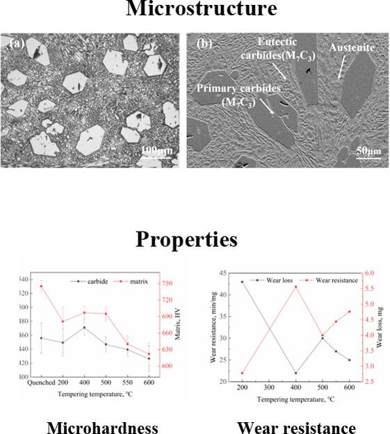 Effect of tempering temperature on microstructure and properties of low silicon hypereutectic high chromium cast iron
      Auswirkung der Anlasstemperatur auf das Gefüge und die Eigenschaften von übereutektischem Gusseisen mit niedrigem Siliziumgehalt und hohem Chromgehalt