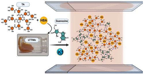 Freezing-Tolerant Supramolecular Adhesives from Tannic Acid-Based Low-Transition-Temperature Mixtures