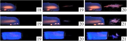 Features of dilute methane–oxygen flame front propagation towards combustible gas flow created by the fan