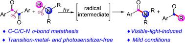 Intermolecular C–C/C–N σ-bond metathesis enabled by visible light†