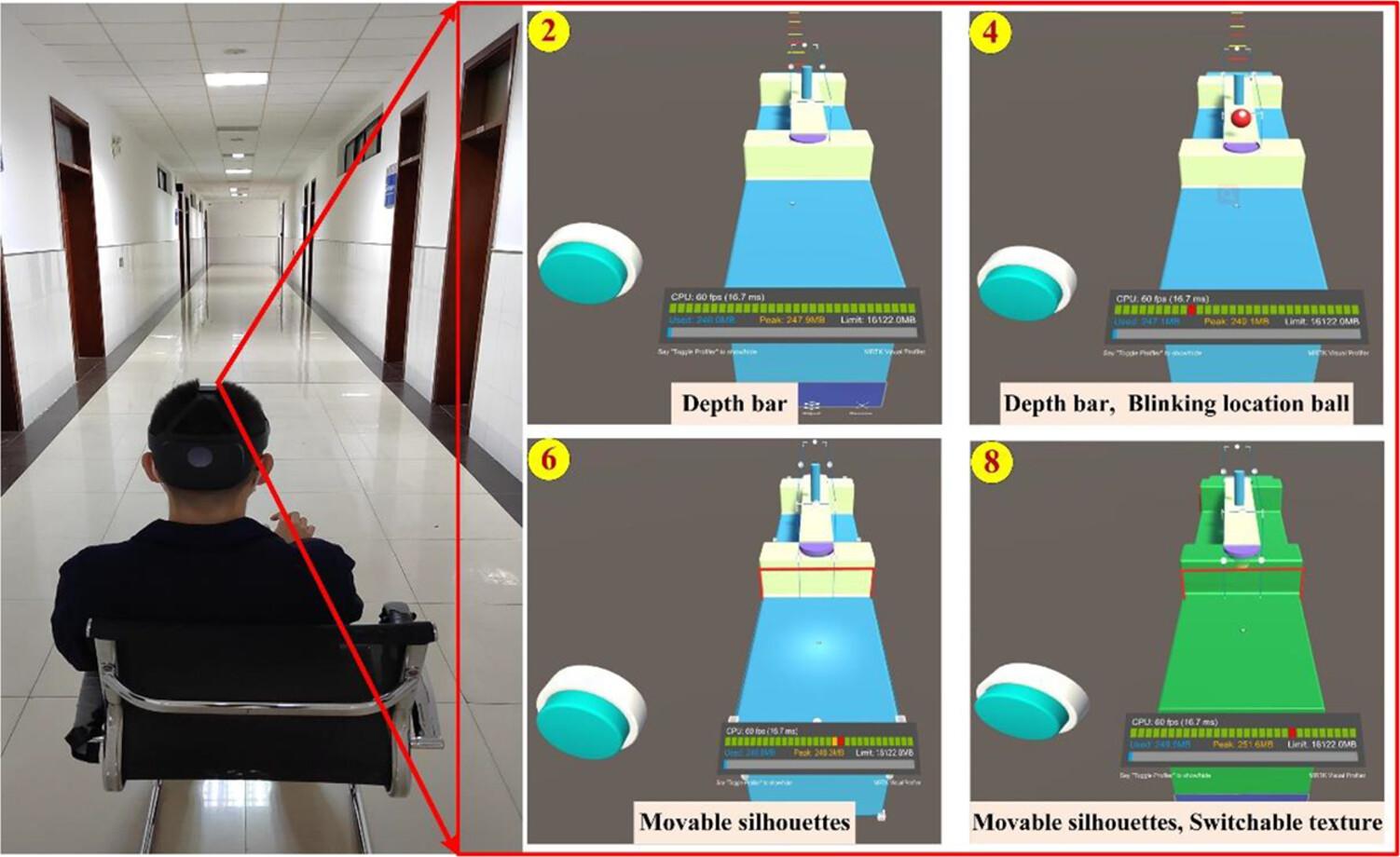 Depth perception optimization of mixed reality simulation systems based on multiple-cue fusion