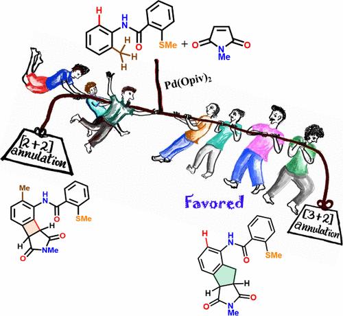 Computational Insights into Palladium-Catalyzed Site-Selective Anilide and Benzamide-Type [3+2] Annulation via Double C–H Bond Activation