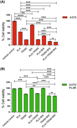 The ERK5 pathway in BRAFV600E melanoma cells plays a role in development of acquired resistance to dabrafenib but not vemurafenib