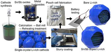 Rational design of dual-ion doped cobalt-free Li-rich cathode materials for enhanced cycle stability of lithium-ion pouch cell batteries†