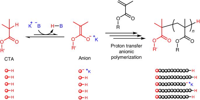 Proton transfer anionic polymerization with C–H bond as the dormant species