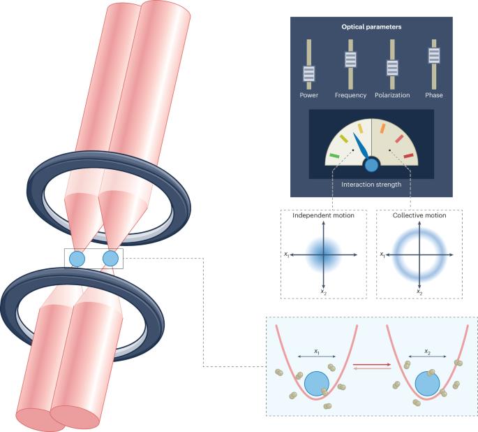 Non-reciprocity forces nanoparticles into lockstep