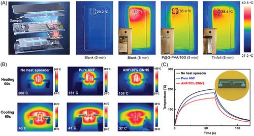 Anisotropic thermally conductive films based on two-dimensional nanomaterials