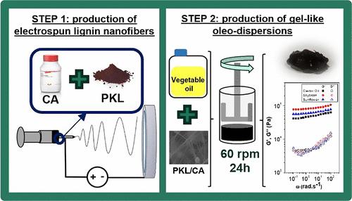 Valorization of Kraft Lignins from Different Poplar Genotypes as Vegetable Oil Structuring Agents via Electrospinning for Biolubricant Applications