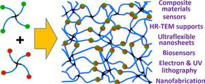 From “stars” to nano: Porous poly(ethylene glycol) hydrogel films and nanosheets as a versatile platform for sensing and nanofabrication