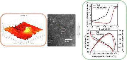 Single atom catalyst induced by redox reaction between iron ion and aniline monomer