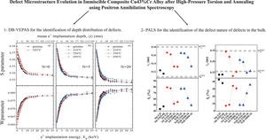 Defect Microstructure Evolution in an Immiscible Composite Cu43%Cr Alloy After High-Pressure Torsion and Annealing Using Positron Annihilation Spectroscopy