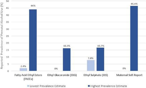 The international prevalence of prenatal alcohol use obtained via meconium biomarkers: A systematic literature review