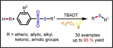 Direct C(sp3)-H functionalization with thiosulfonates via photoredox catalysis