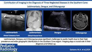 Contribution of imaging in the diagnosis of three neglected diseases in the Southern Cone: Leishmaniasis, Dengue, and Chikungunya.