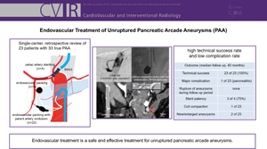 Endovascular Treatment of Unruptured Pancreatic Arcade Aneurysms.