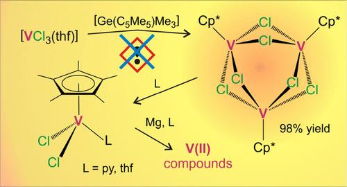 Pentamethylcyclopentadienyltrimethylgermane: A Nontoxic Entry to Mid-Valent Monopentamethylcyclopentadienylvanadium Chloride Complexes