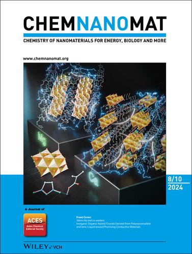 Front Cover: Inorganic-Organic Hybrid Crystals Derived from Polyoxovanadate and Ionic-Liquid toward Promising Conductive Materials (ChemNanoMat 8/2024)