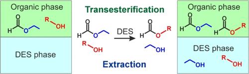 Liquid–Liquid Equilibrium in Systems with Transesterification of Alcohol (n-Propanol Or n-Butanol)–Ethyl Formate with Deep Eutectic Solvent Based on Choline Chloride at 293.15 and 313.15 K