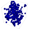 Critical exponents of correlated percolation of sites not visited by a random walk