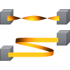 Length and torsion dependence of thermal conductivity in twisted graphene nanoribbons