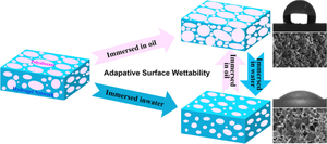 Organohydrogels with adaptive surface wettability enabled by polyacrylamide/polysiloxane emulsion-based heteronetworks