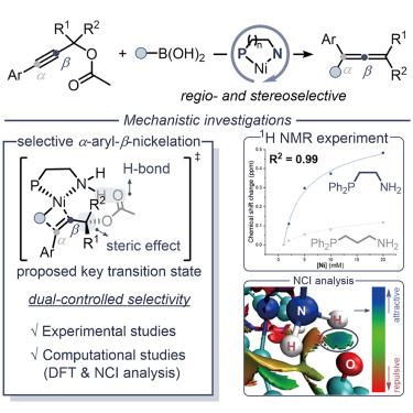 Understanding non-covalent interactions in Ni-catalyzed reactions: Mechanistic insights into stereoselective tetrasubstituted allene synthesis