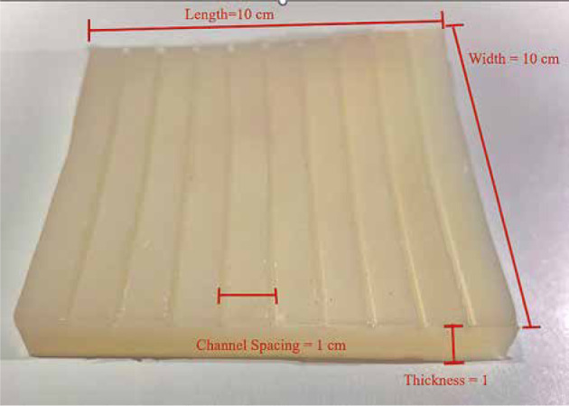 Dosimetric evaluation and Monte Carlo simulation of a new proposed surface brachytherapy mould.
