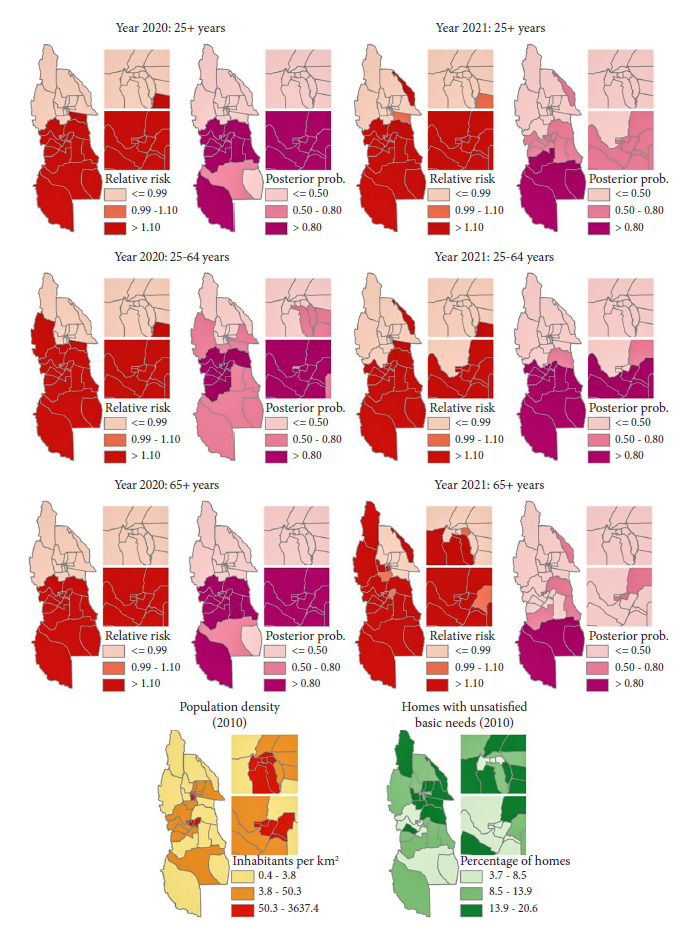 COVID-19 mortality: educational inequalities and socio-spatial context in two provinces of Argentina.