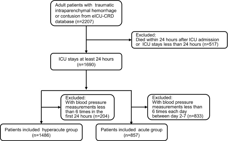 Blood pressure variability and prognostic significance in traumatic brain injury: analysis of the eICU-CRD database.