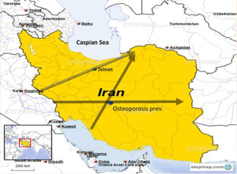 Osteoporosis and obesity in the South East of Caspian Seashore and its relationship to osteoporosis prevalence in Iran.