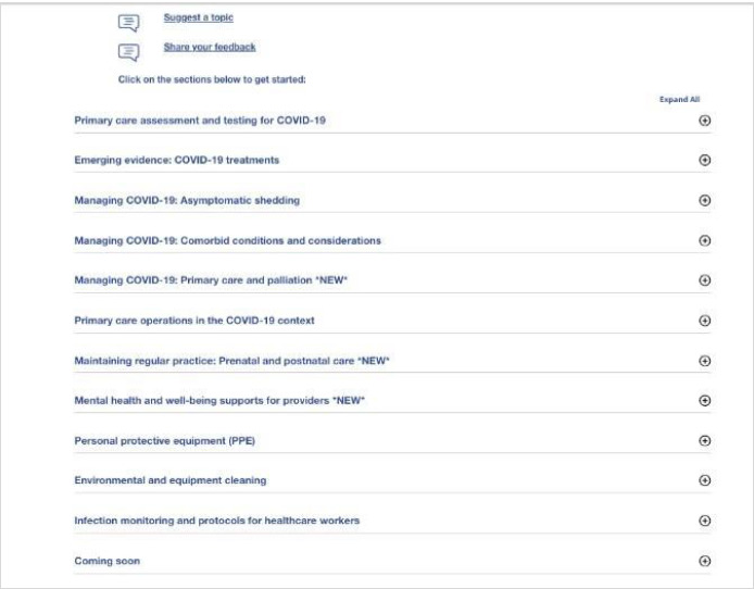 The COVID-19 Resource Centre: an invaluable tool for primary care.