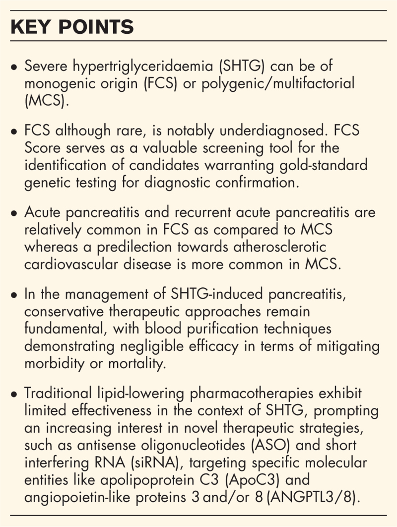 Pancreatic and cardiometabolic complications of severe hypertriglyceridaemia.