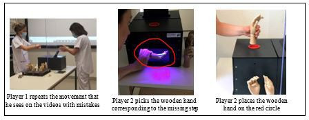 Game-based training to promote handwashing, handrub and gloving for hospital pharmacy operators.