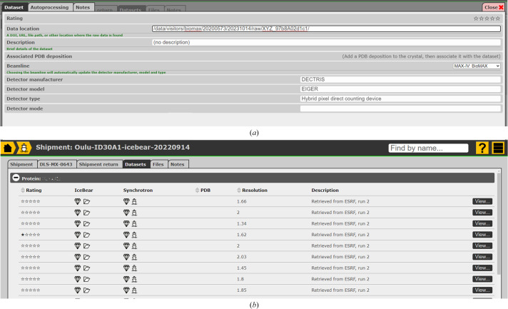 Managing macromolecular crystallographic data with a laboratory information management system.