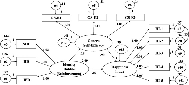The Influence of Identity Bubble Reinforcement on the Happiness Index among Chinese Medical Staff: The Mediating Role of General Self-Efficacy.