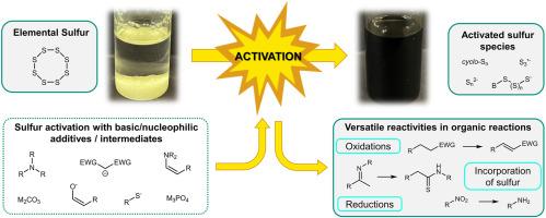 Reactivities and mechanisms in organic reactions involving activation of elemental sulfur under basic conditions