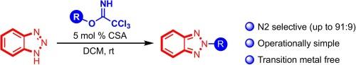 Brønsted acid catalyzed N2‑selective alkylation of 1,2,3-triazoles with trichloroacetimidates