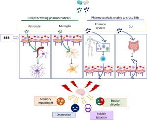 Pharmaceutical-mediated neuroimmune modulation in psychiatric/psychological adverse events