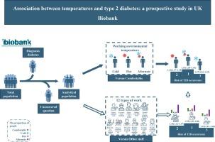 Association between temperatures and type 2 diabetes: A prospective study in UK Biobank