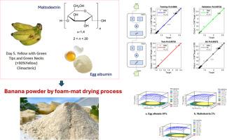 Effect of foaming conditions and drying temperatures on total polyphenol content and drying rate of foam-mat dried banana powder: Modeling and optimization study