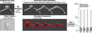 Visually communicating pathological changes: A case study on the effectiveness of phong versus outline shading