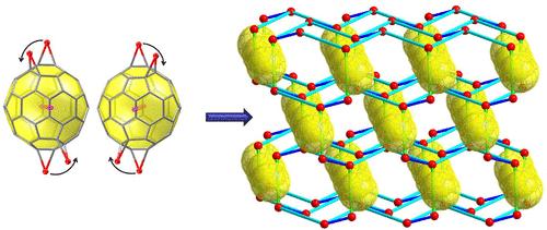 A Metallofullerene Framework Based on Inherently Chiral Tetranuclear Cuprofullerene Carboxylates