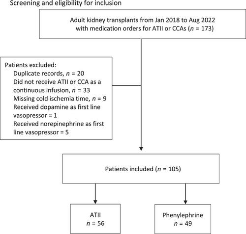 Efficacy and Safety of Perioperative Angiotensin II Versus Phenylephrine as a First-Line Continuous Infusion Vasopressor in Kidney Transplant Recipients