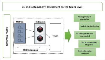 Integrating circular economy and sustainability assessment on the micro-level: An umbrella review