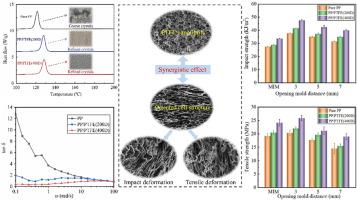 High-strength, impact-resistant PP/PTFE composite foam with enhanced surface appearance achieved through mold-opening microcellular injection molding