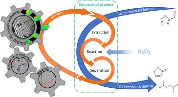 Conceptual design of furfural extraction, oxidative upgrading and product recovery: COSMO-RS-based process-level solvent screening