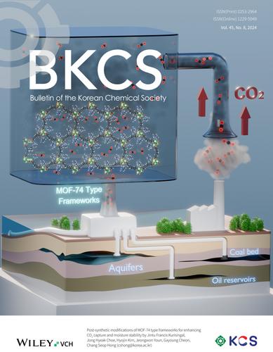 Cover Picture: Post-synthetic modifications of MOF-74 type frameworks for enhancing CO2 capture and moisture stability (BKCS 8/2024) Jintu Francis Kurisingal, Jong Hyeak Choe, Hyojin Kim, Jeongwon Youn, Gayoung Cheon, Chang Seop Hong